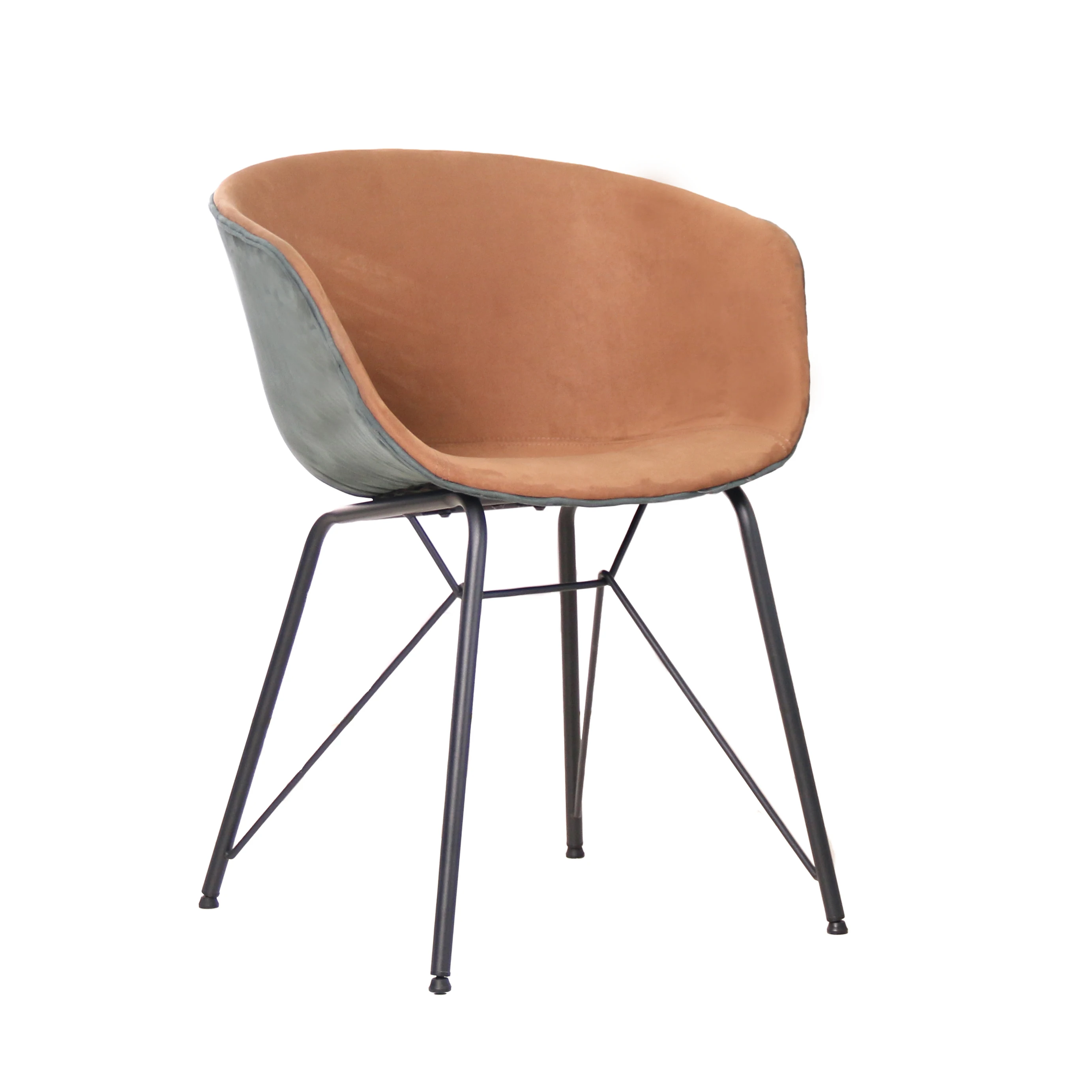 Home Furniture Modern velvet Upholstered Chair Vintage Beige Luxury 6 Pieces Kitchen Black  Dining Room Chairs For Restaurant