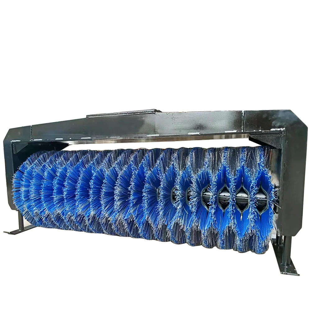 High Quality Excavator Hydraulic Rotary Road Foward Sweeper Cleaner Brush Angle Broom Cleaning Equipment Attachment