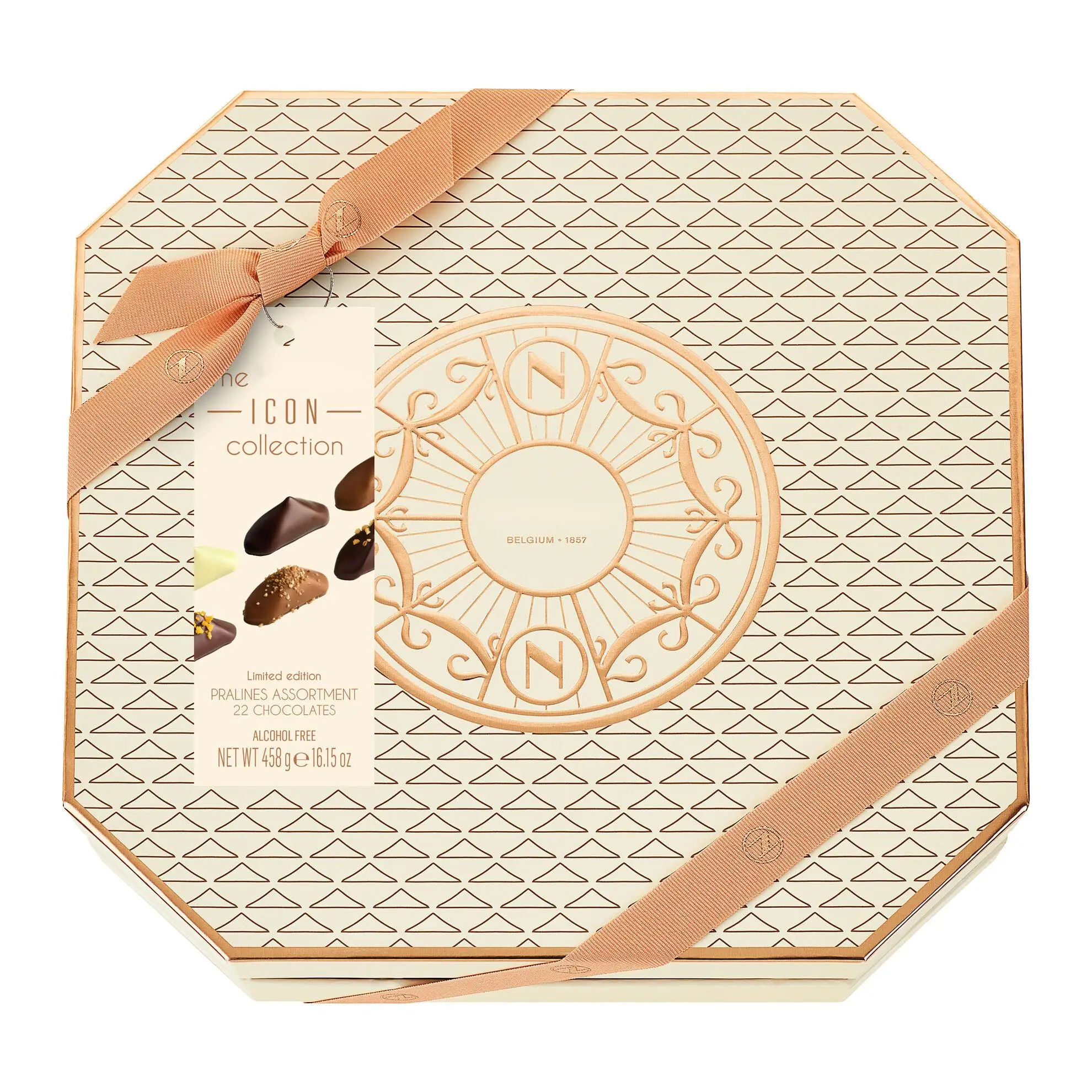 Wholesale Chocolate Printing Box With Tray Custom Arabic Design Chocolate Gift Packaging Box With Bow Ribbon