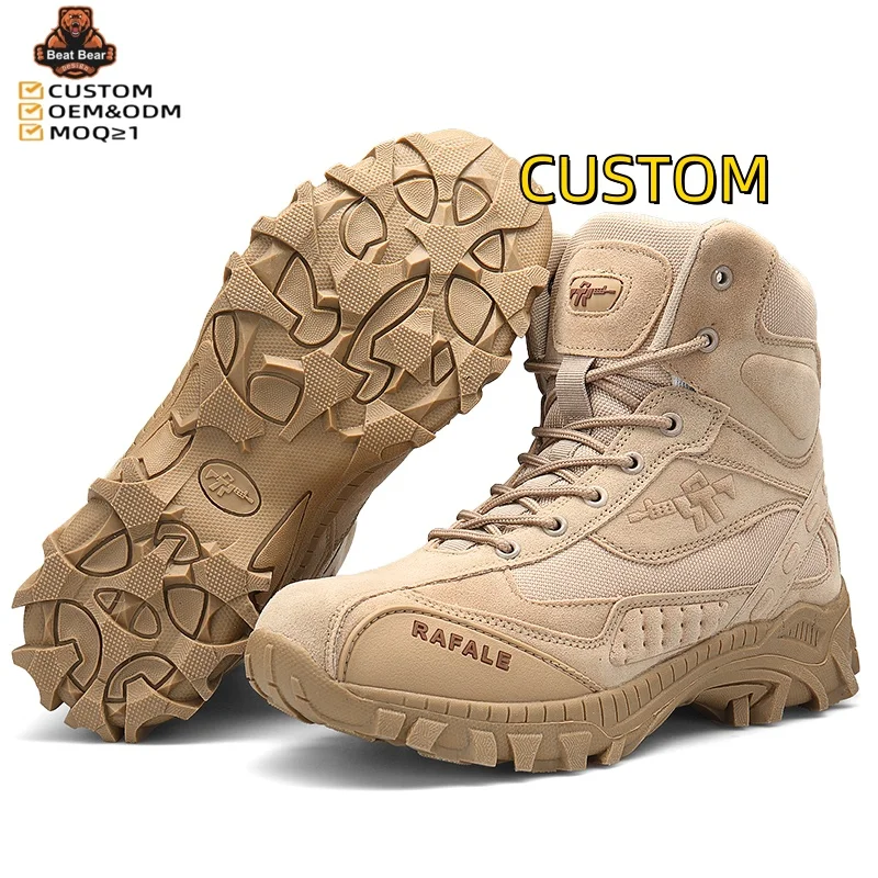 New durable hiking Mountaineering Climbing boots men custom shoes waterproof tactical Snow boots mens hiking boot
