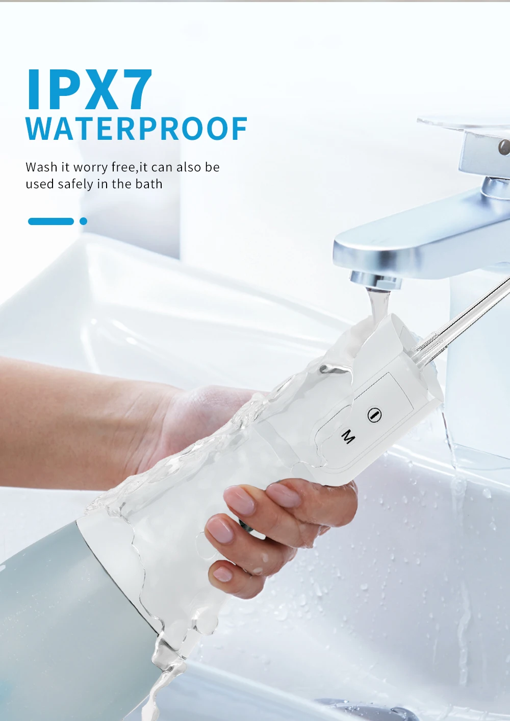 Spotlight Attach To Faucet Brush Chargeable Teeth Cleaner Dental Hygentist Oral Irrigator Floss Water Jet