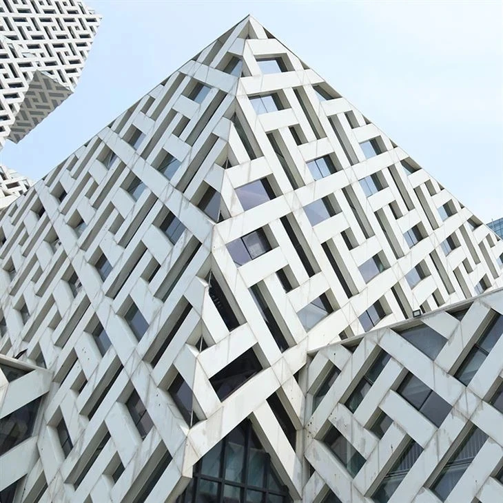 High level design outdoor decorative facade wholesale price 4mm thickness aluminum cladding panel