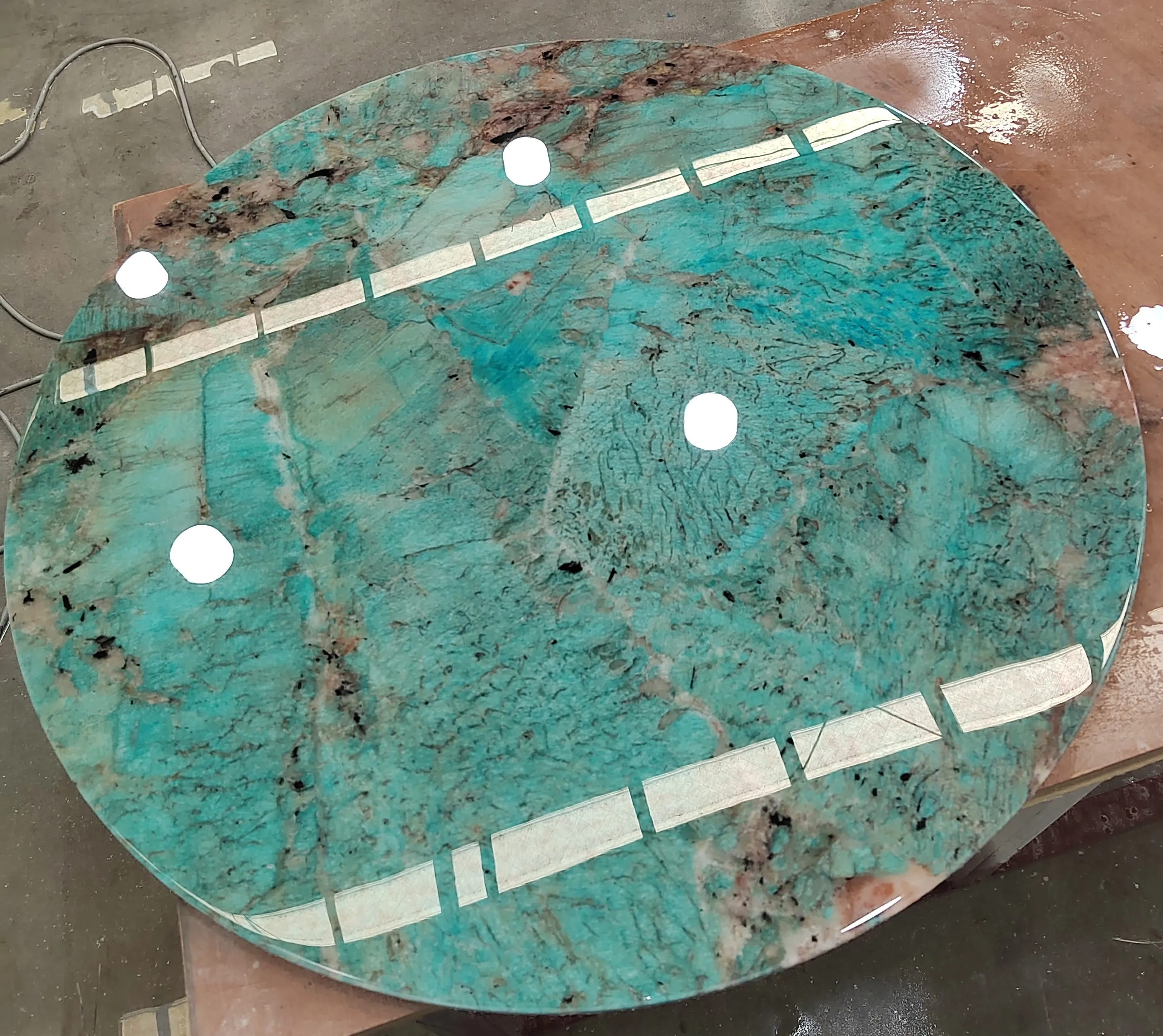 Modern Luxury Green marble dining table with marble top for dining room furniture dining table set