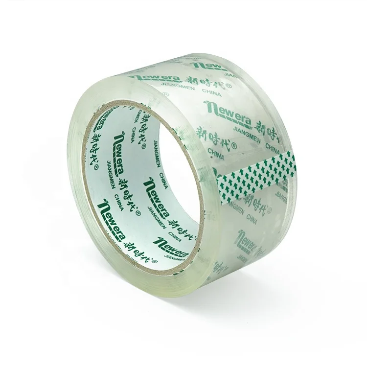 Bopp Crystal Supper Clear No Bubble Tape Roll Plastic Film Custom Logo Transparent Self Adhesive Packing Tape