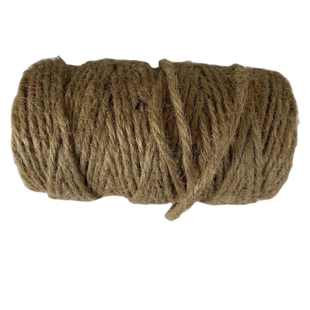 Durable 4mm 4-Ply Natural Jute Twine 45m Gardening and Packaging Ropes for Decorations