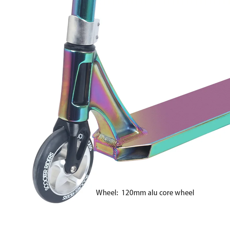 high quality Transfer Printing Pro Stunt Trick Scooter with 120mm Alloy Wheels for Adult
