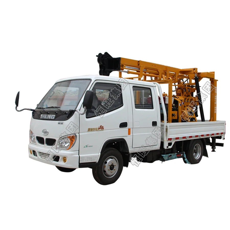 200 Meter Deep Truck mounted  hydraulic spindle rotary drilling rig