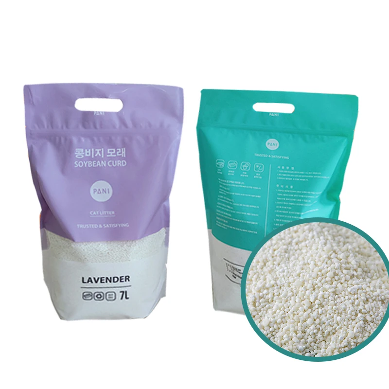 Natural Odor Control 5L 10L 20L Cassava Cat Litter 300% Water Absorption Quickly Clumping Deodorization Cassava Corn Cat Litter