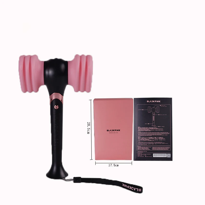 The Official Same Black Pink Cheer Lightstick Pink Hammer Concert Pink Silicone Glow Stick