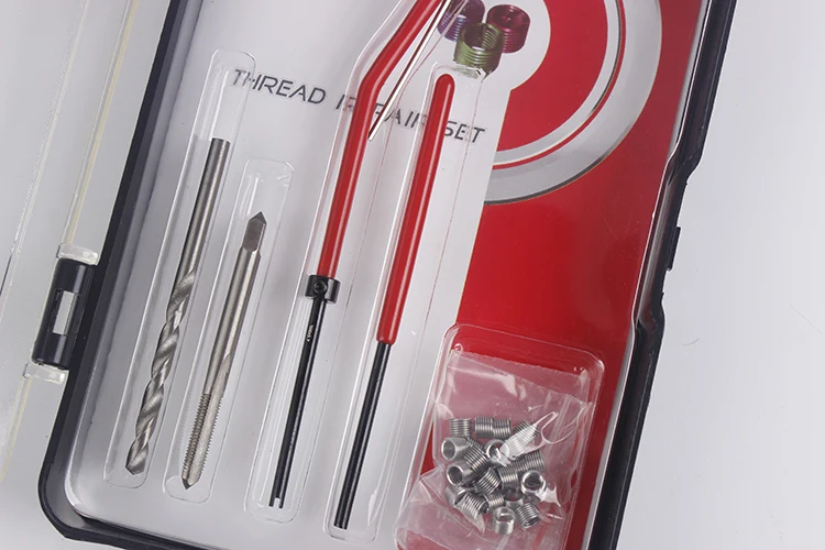 Most uesd types thread tools set metric 25pcs single thread repair kit to repair heli coil insert