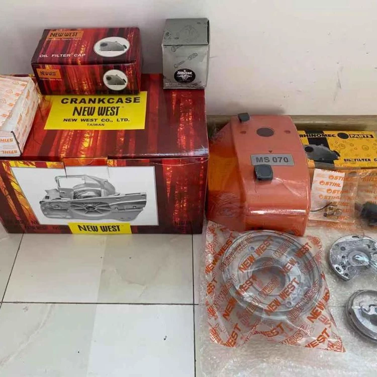 tungsten MS070 chain saw parts crankshaft cylinder piston crankcase  guide bar saw chain in chains