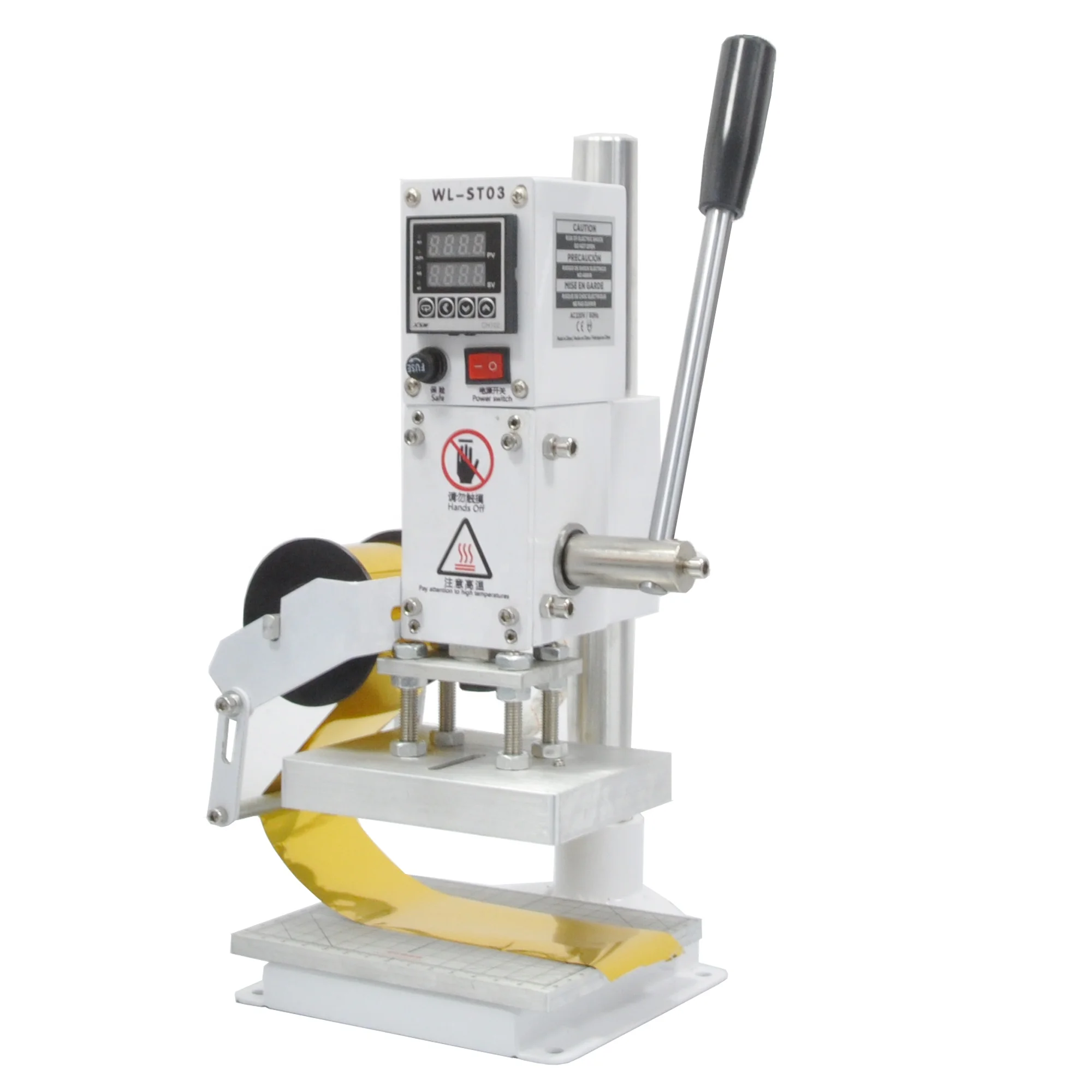 Small Manual Hot Foil Stamping Machine For Card Wood Paper Glass Leather Logo Embossed Hot Stamping Machine