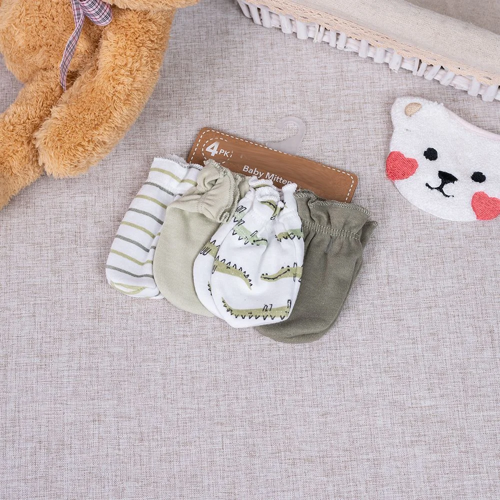 Custom cotton baby mitten scratch hand mitten baby mittens newborn for baby