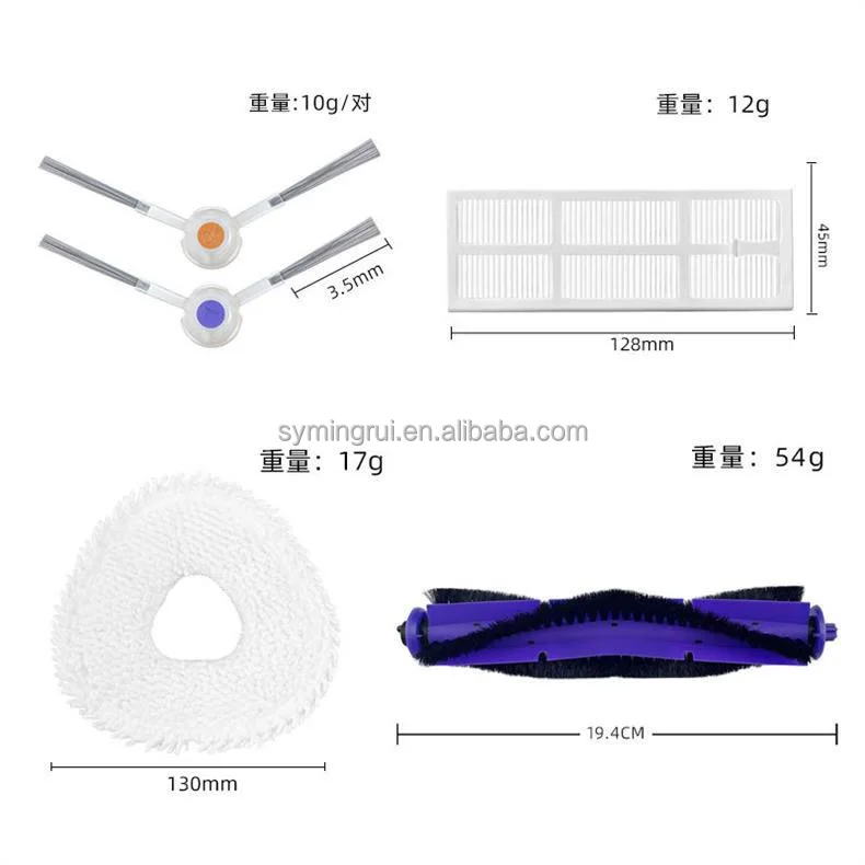 Roller Side Brush Hepa Filter Mop Cloth Fit for Narwal freo / j3 Robot Vacuum Cleaner Replacement Parts Accessories
