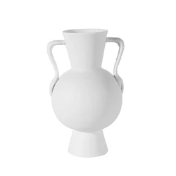 Nodic vase ceramique Minimaliste vases flower home item matte Pure white vaso fruit bowl set accessories for home ceramic vase