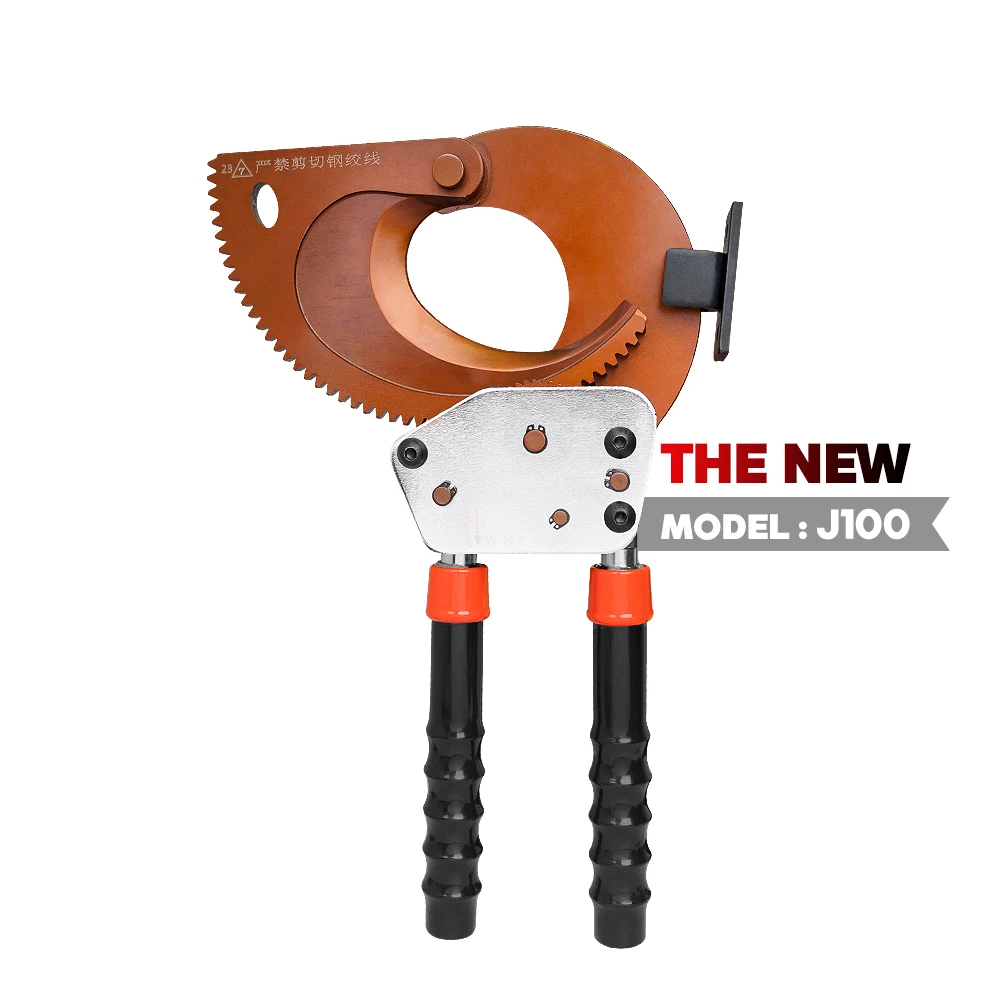 J100 Ratchet Cable Cutter for 3X300mm2 or 100 mmcopperaluminumcore armored cable hand tool ratchet cable cutter
