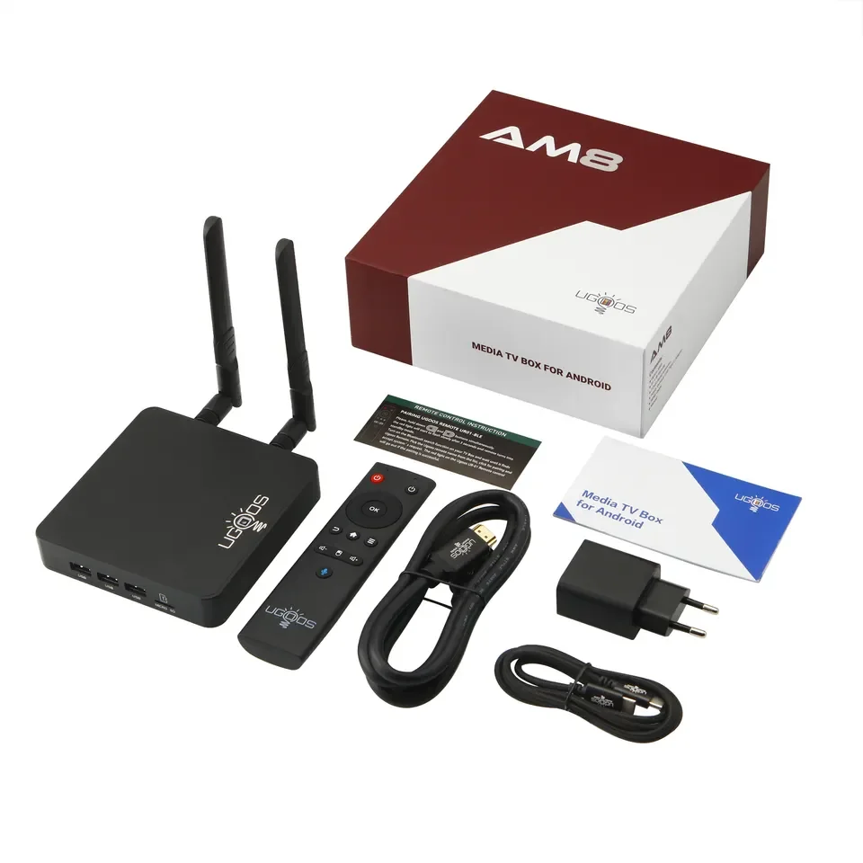 Original Supply New Ugoos AM8 Tv Box 8K Amlogic S928x-j Android 11 4+32gb Wifi 6 AV1 Set-top Box