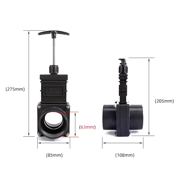 TKFM dn50 knife gate valve