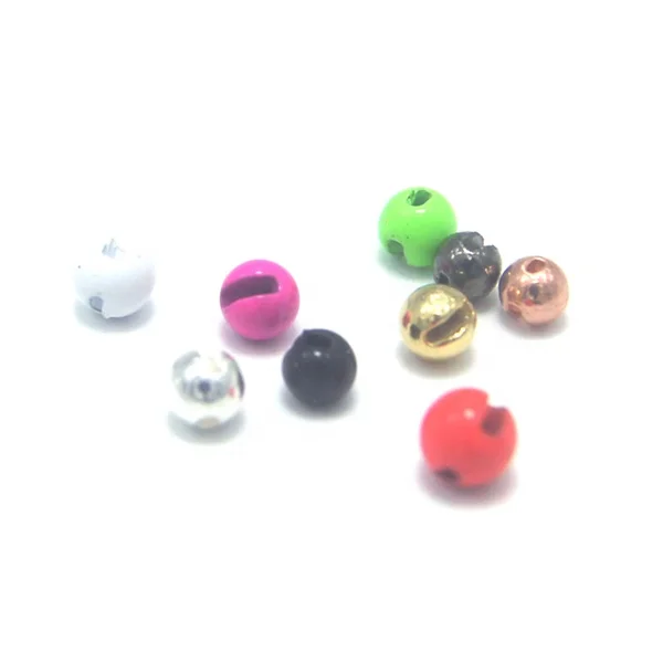 FW-BL-J010 2021 Hot Sale Factory Price Supplies 1.5mm~6.4mm Tungsten Fly Fishing Slotted Tungsten Beads