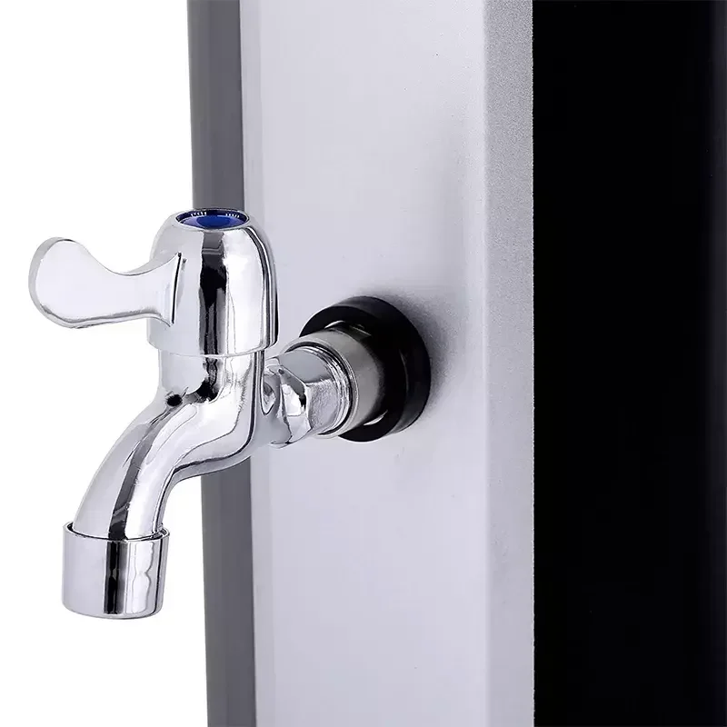 KANGRUN 2023 European style energy saving solar heated 20L silver PVC body swimming pool outdoor garden shower