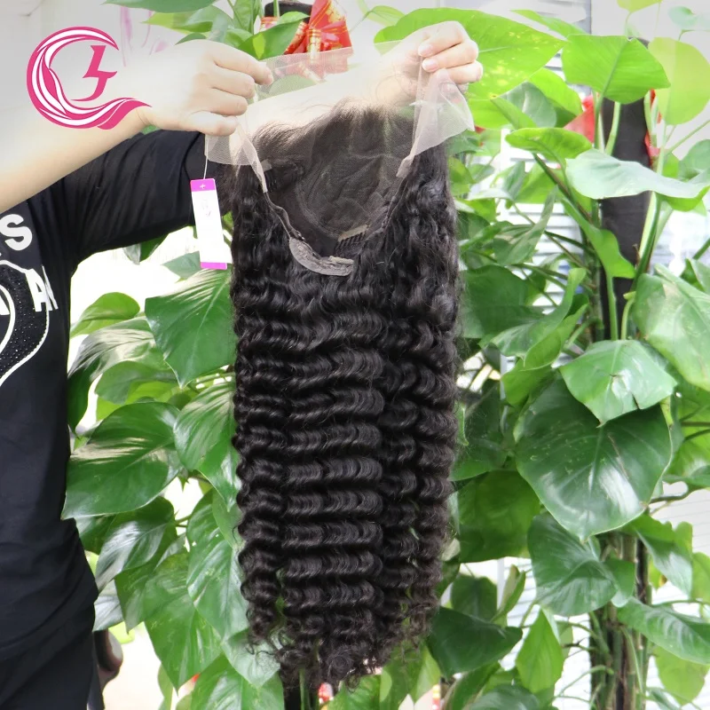 Clj Price Perruque Transparent Hd Istanbul Natural 13*4 Lace Frontal Deep Wave Ponytail Wig With Closures