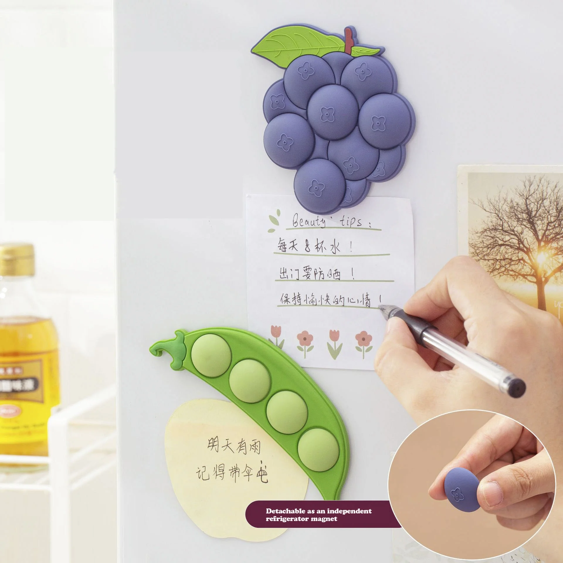 Creative Fruit Vegetables Fridge Magnets Custom Design Cute Refrigerator Magnet Sticker for Home Office Whiteboard Magnet