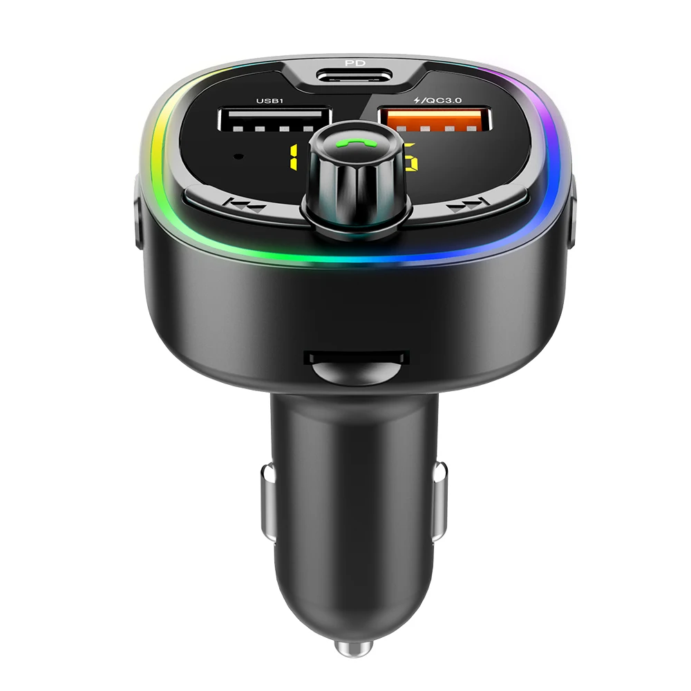 Support FM full frequency transmission, car MP3 player music player, one-key EQ heavy bass
