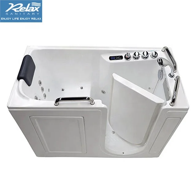 Walk-in bathtub shower combo for elderly with seats bathroom tubs