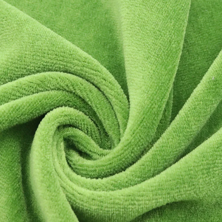 
230gsm однотонный окрашенный PD хлопок поли вискоза Вискоза трикотажная велюровая объемная ткань 