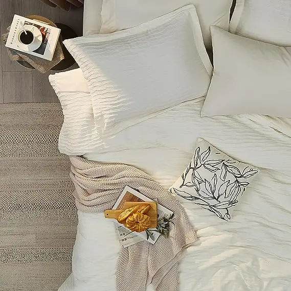 Textured Design 8 pieces Comforter Bedding Sets