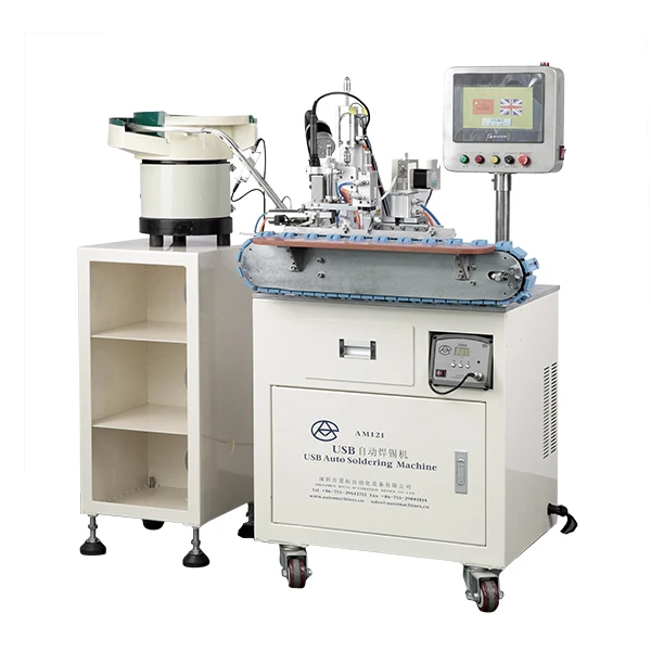 Mini USB wire soldering auto type C connector soldering automatic cable making machine