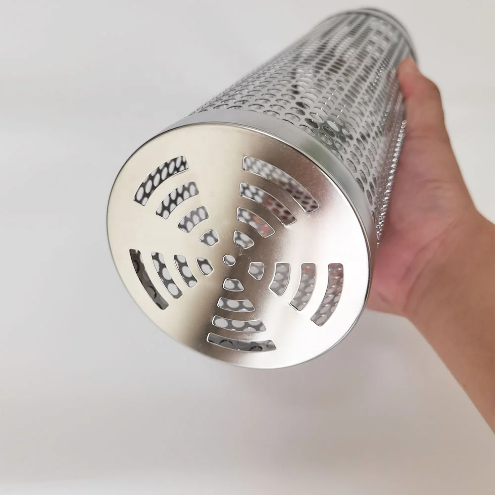 manufacturer Updated tube   BBQ Stainless Steel Grill Basket Rolling Grilling Baskets  for Outdoor Camping