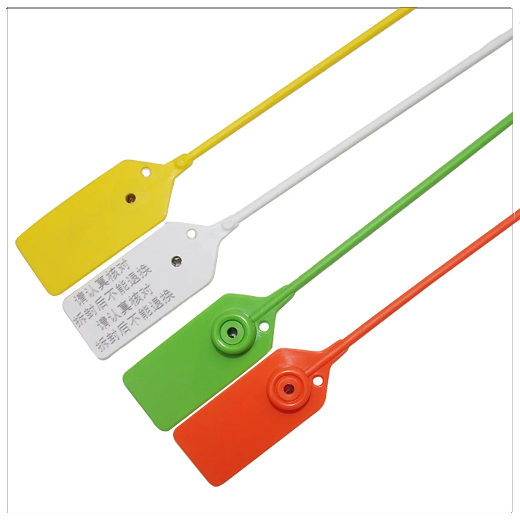Cloth Seals Tie Tags Wholesale Custom Colorful Permanent Plastic Identification Cable Hang Tags for Garment
