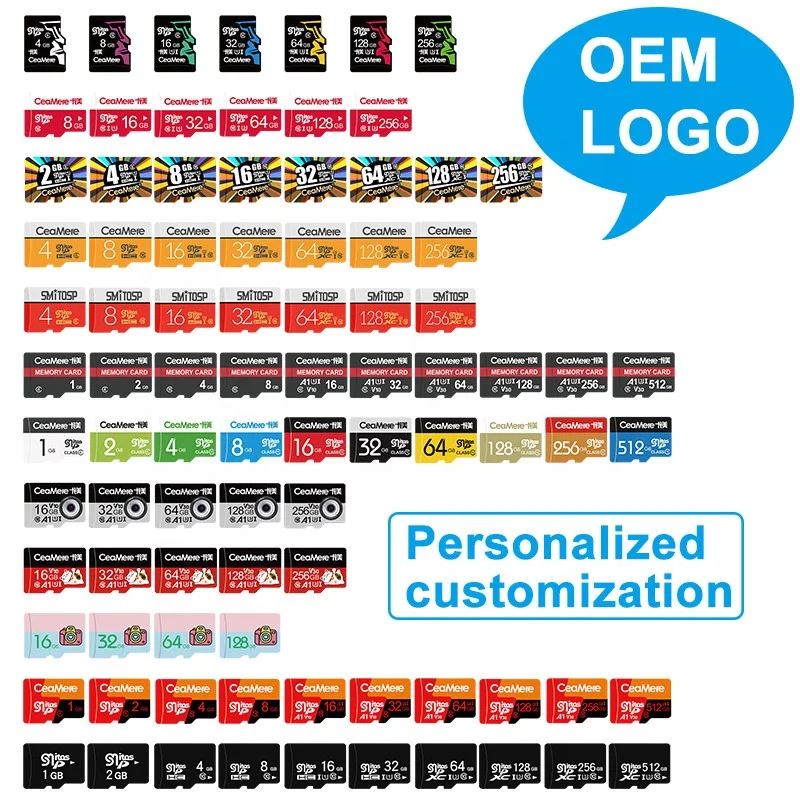 Ceamere Original Wholesale Price 4gb Micro Memory TF Card 8GB 16GB 32GB 64GB 128GB 256GB Class10 U3 Micro Memory Storage Card