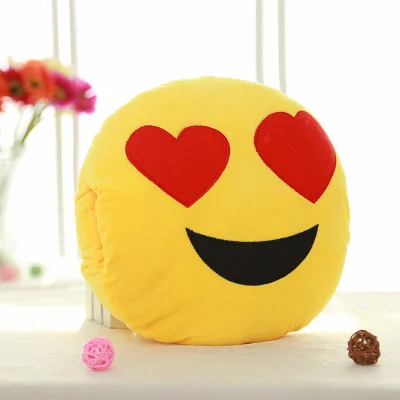 Creative and cute emojis plush toys pillow hand warmer cartoon plush toys sofa cushion decoration