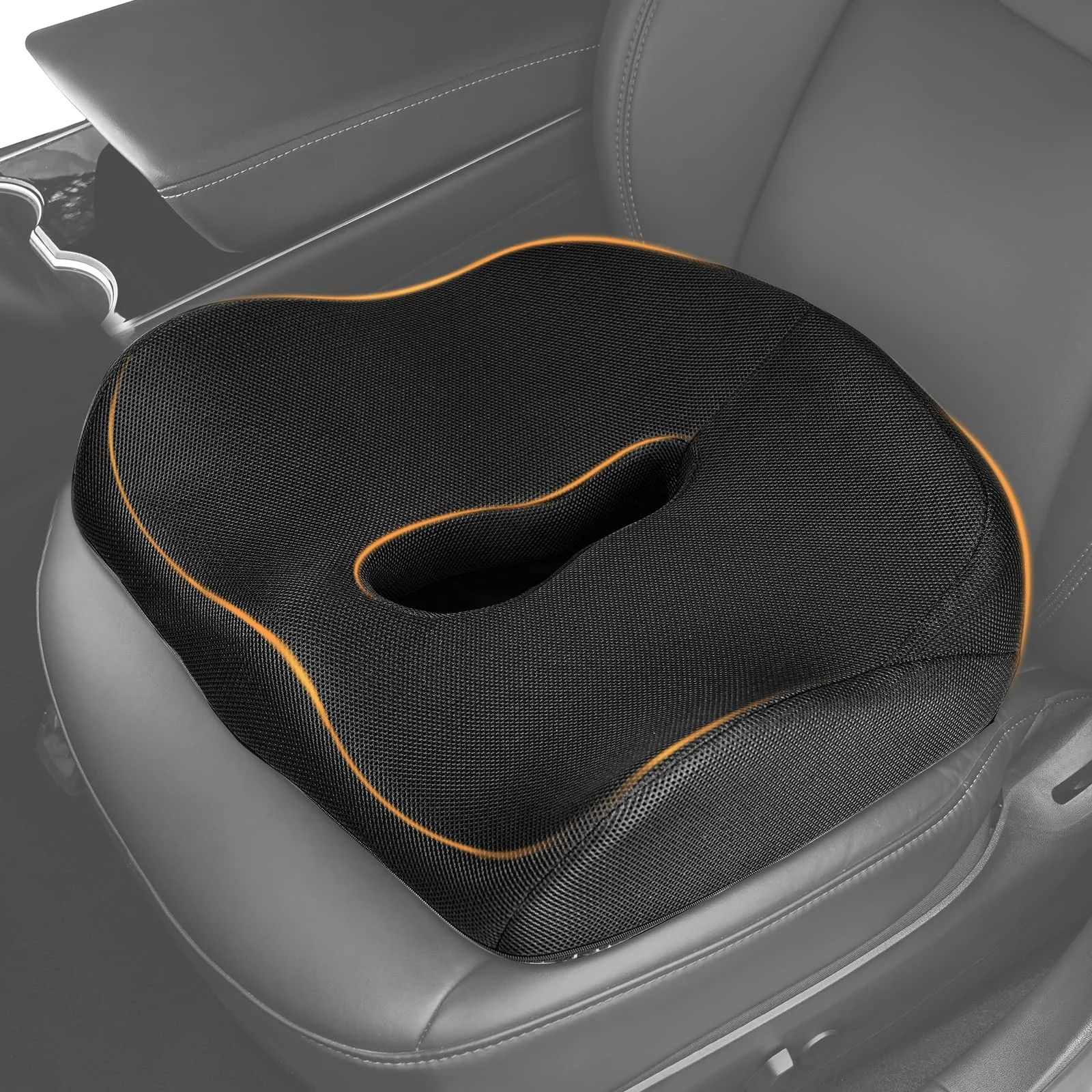 Memory Foam Seat Cushion for Height Booster, Short People Driving, Truck Driver, for Office Chair