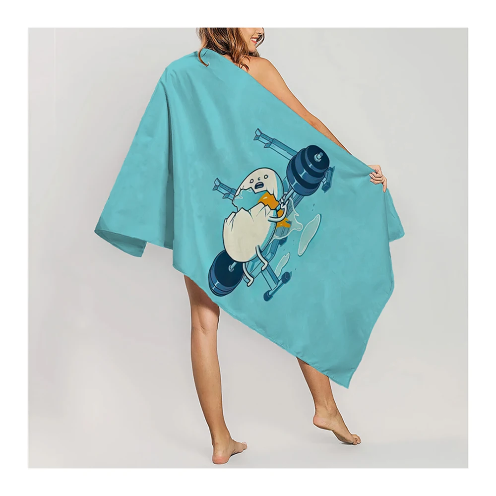 Beach Towel Blanket Custom Logo Beach Towel Summer Quick Dry Microfiber Polyester Printed Geometric 3D Digital Printing 1 PCS