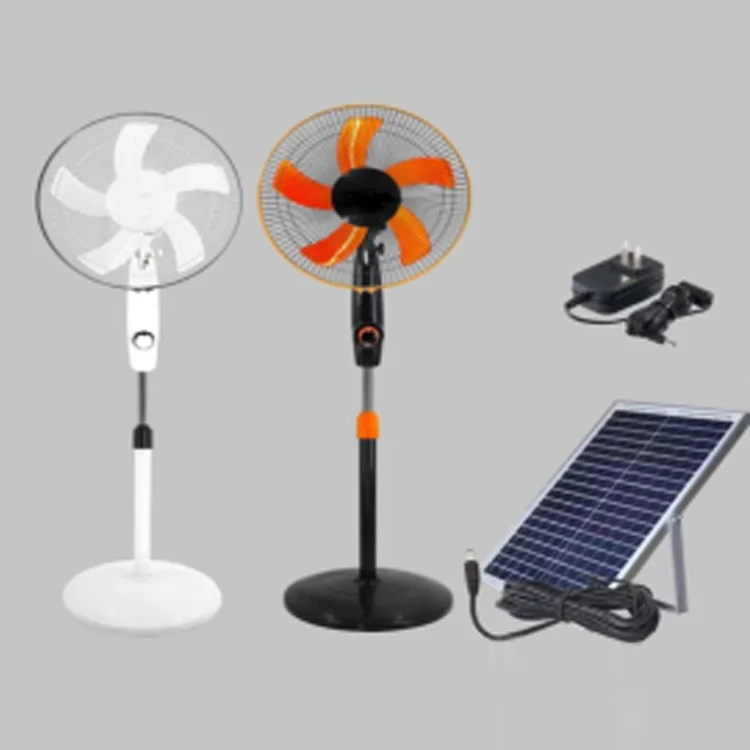 Convenient Eco-Friendly Powered Standing Rechargeable Panel Solar Fan With Panel And Battery