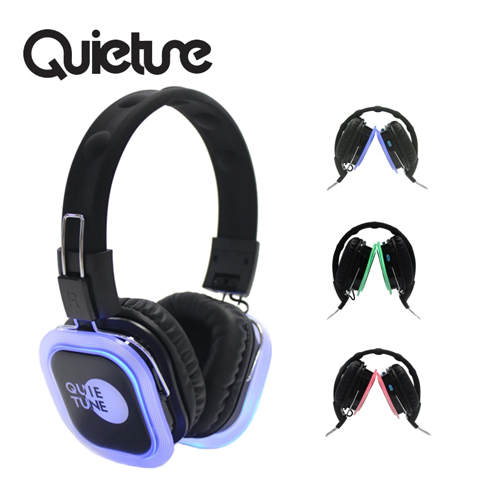 Wireless Silent Disco Headphones/ Earphones  F39 HIFI  for Parties with 3 or more Channels 500m Control Range