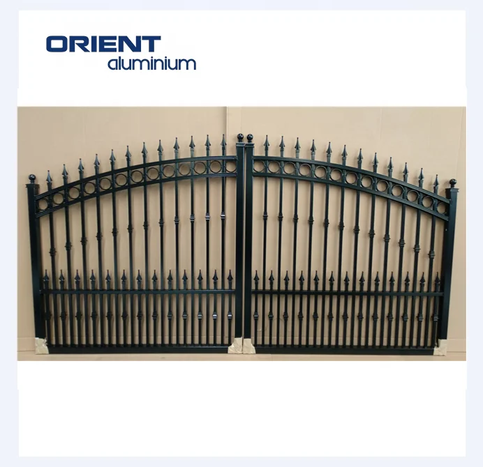 Good price electric aluminium sliding gates for houses versace privacy aluminium double swing driveway gates