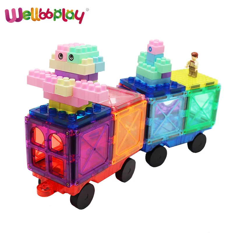 Compatible with block toys 20PCS magnetic brick tiles magnet toys magnet tiles