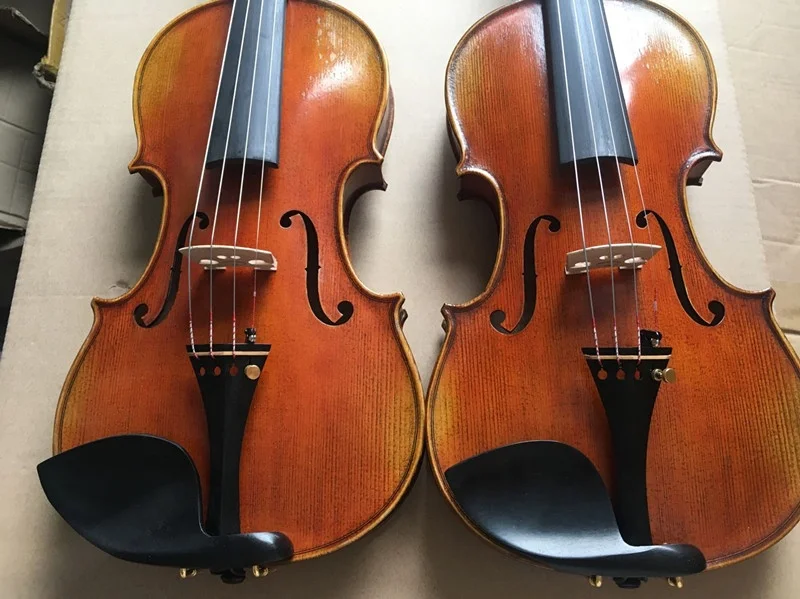 Best Oil Painting Violin Professional German Violin Handmade Antique 4/4 Violin