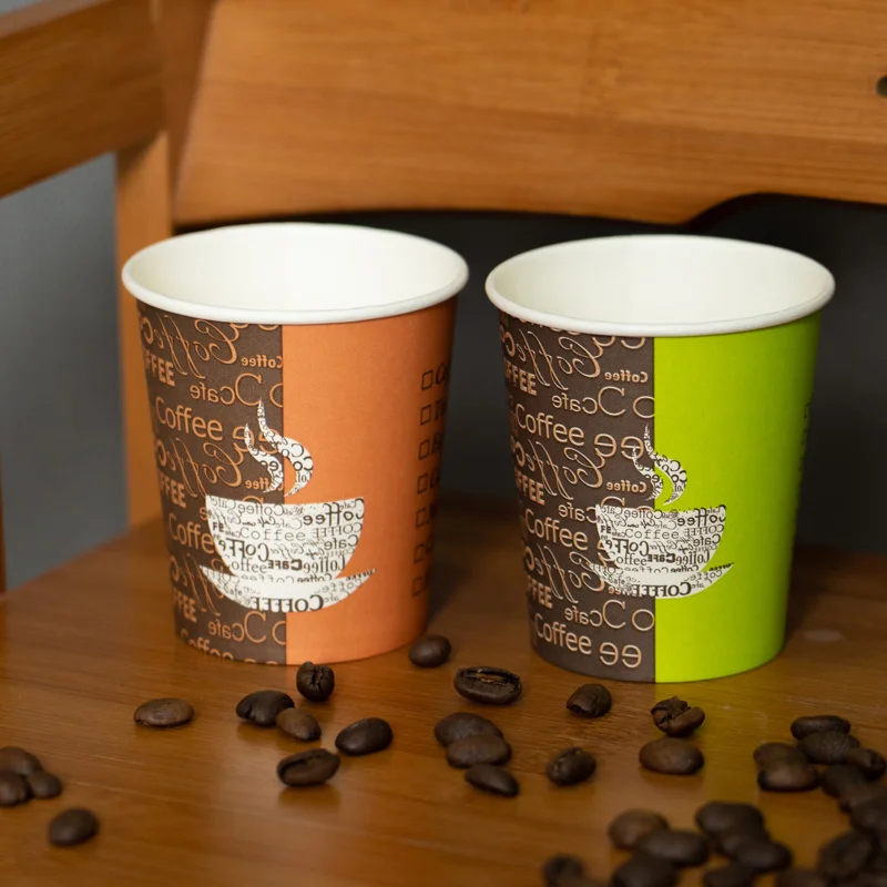 Logo Printed Mini Disposable Vending Coffee Paper Cups