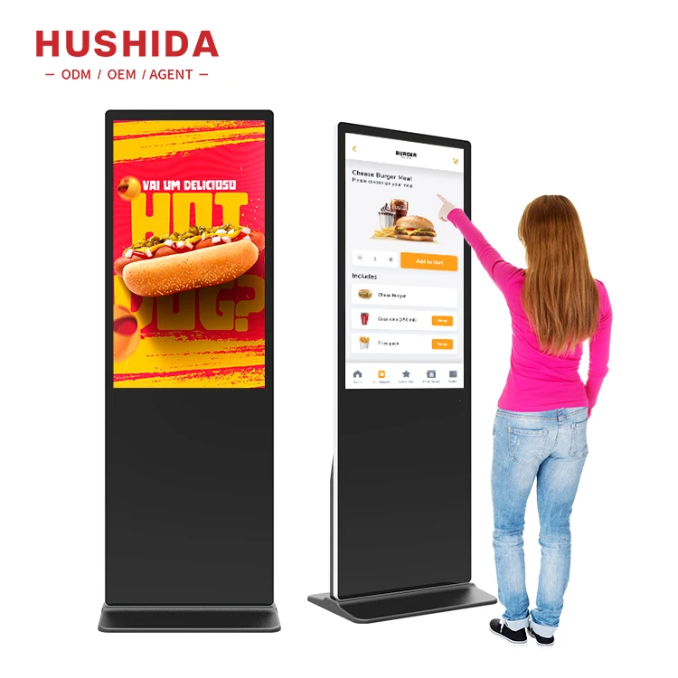 43 Inch Advertising Monitor Stands Full Color Led Network Advertising Player Display Digital Signage