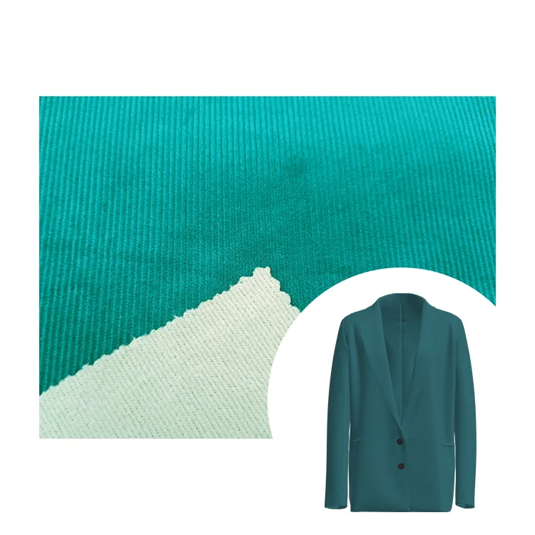 MIZUDA Woven 14w Corduroy Composite Fabric 100 Lyocell DYED Custom Color Free Sample Garment Fabric