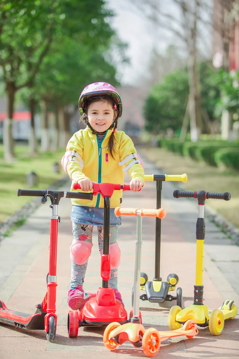 
foot pedal kids kick scooter electric scooter 