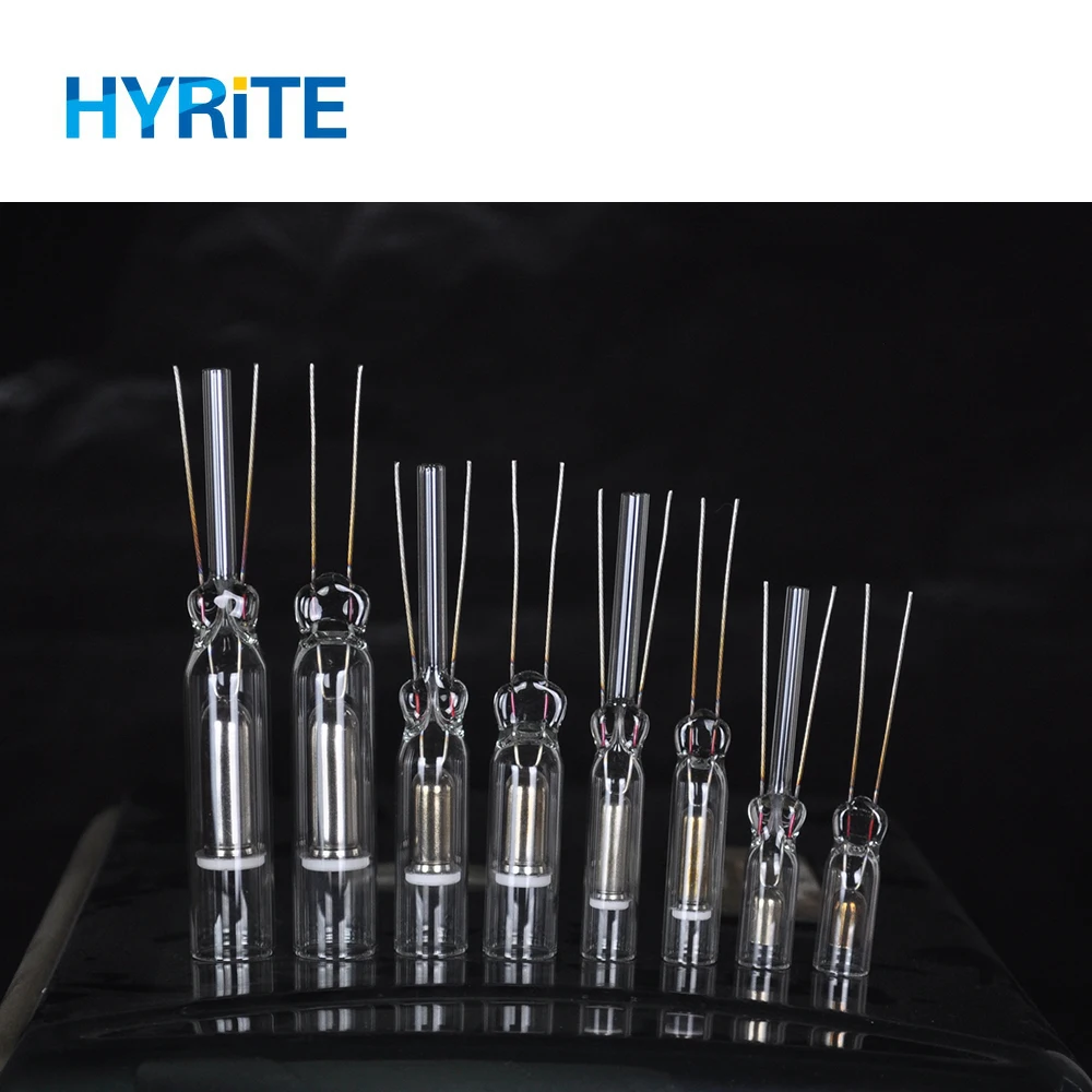 Neon glass electrode 10mm 12mm 13mm 15mm lead free neon electrode lead glass ceramic collar for 20mA 30mA transformer sign