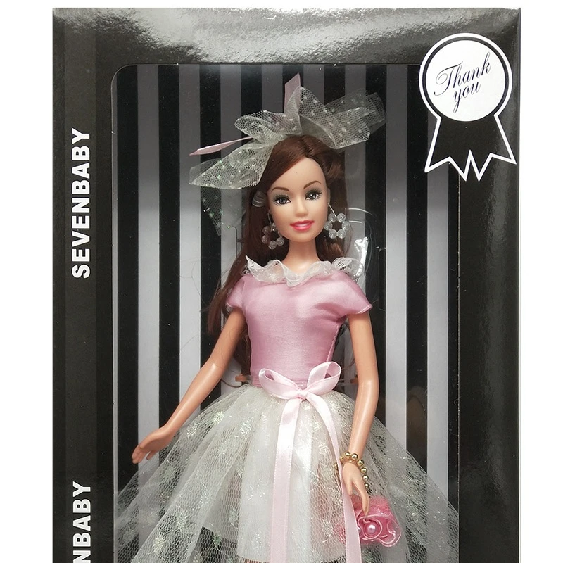 Fashionable 12.5 Inch Beauty Girl Doll Toy With 3d Real Eye Empty Body Doll Set For Girls Gift Toy Doll