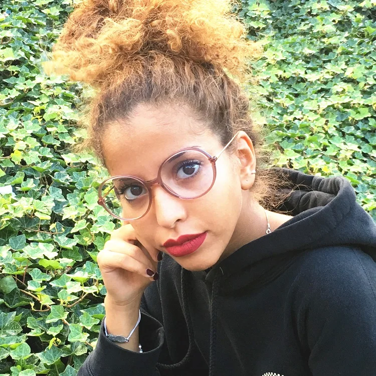 Classic Custom Ladies Optical Eyeglasses For Women Eyewear Acetate Round Slim Frame Optical Glasses Spectacles