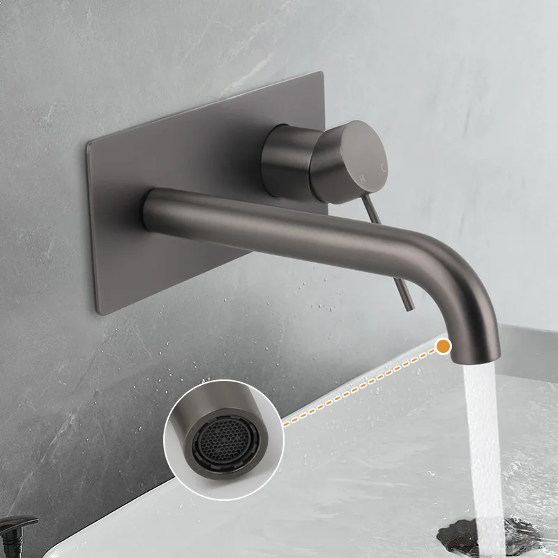 Factory Price Watermark Wels 6 Stars 304 Stainless Steel Shower Mixer Basin Tap Waterfall Faucets Bathroom Wall Mount Faucet